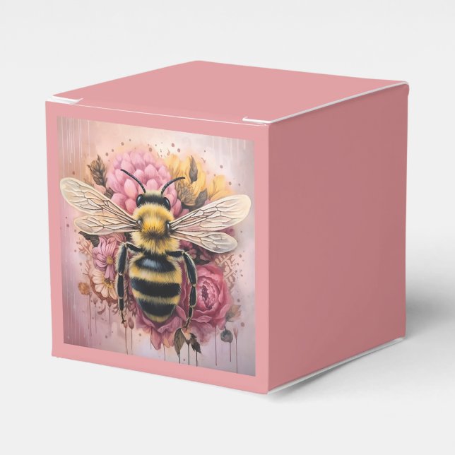 Romantische Graffiti Bee Mono-ha Style Blume Geschenkschachtel (Vorderseite)