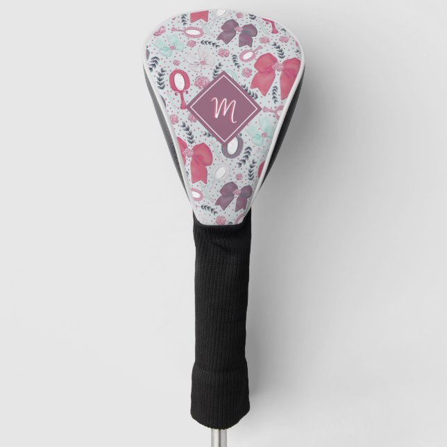 Romantische graue Bögen und Rose Golf Headcover (Vorderseite)