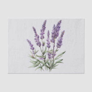 Romantische graue lila Lavendel Blumen Brautparty Seidenpapier
