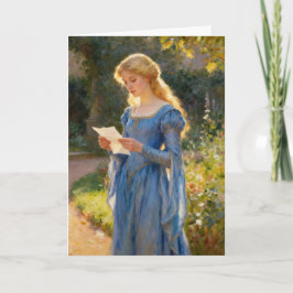 Romantische Grußkarte im impressionistischen Stil Karte