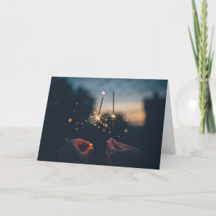 Romantische guten Rutsch ins Neue Jahr der Feiertagskarte