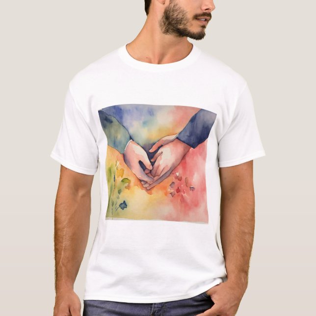 Romantische Hand T-Shirt (Vorderseite)