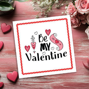 Romantische handgezeichnete Valentinskarte für den Feiertagskarte