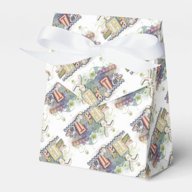 Romantische Happy Ostersonnige Grußbox Geschenkschachtel (Vorderseite)