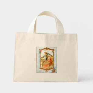 Romantische Harpsichord-Kunsttasche für Paare Mini Stoffbeutel