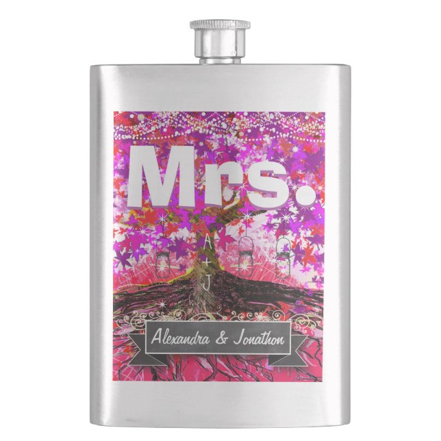 Romantische Heirloom Vintag Mason Jar Flachmann (Vorderseite)