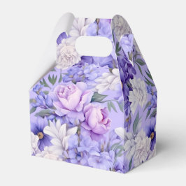 Romantische, hellviolette Blumen Geschenkschachtel