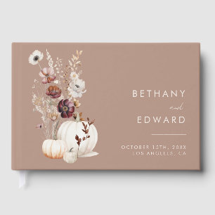 Romantische Herbst-Wildblumen-Hochzeit Gästebuch