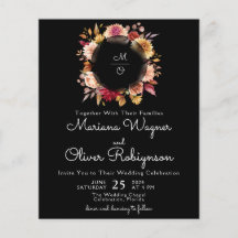 Romantische Herbstblumenhochzeit