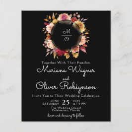 Romantische Herbstblumenhochzeit