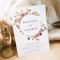 Romantische Herbstblumenzeremonie