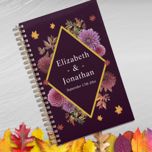 Romantische Herbstdahlia Hochzeit Planer