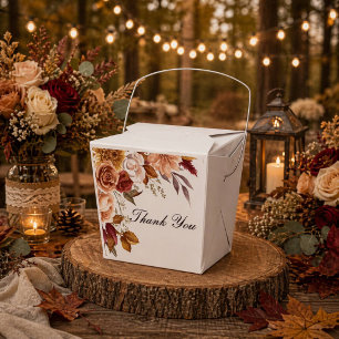 ROMANTISCHE HERBSTFARBEN BRIDAL SHOWER  GESCHENKSCHACHTEL