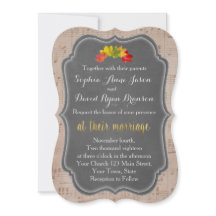 Romantische Herbstmusik - Einladungen für Hochzeit