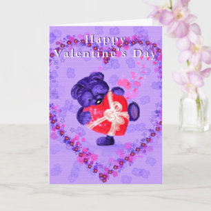 Romantische Herz Valentinstagskarte Karte