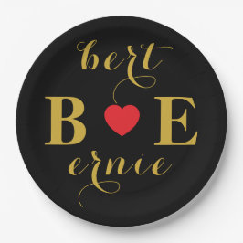 Romantische Herz-Zeichen-Teller fallen in Liebe Pappteller