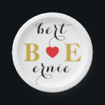 Romantische Herz-Zeichen-Teller fallen in Liebe Pappteller<br><div class="desc">Feiern Sie die Liebe mit den Romantik Heart Sign Paper Tellern,  perfekt für jeden romantischen Anlass. Diese Teller mit ihrem charmanten Herzdesign sind ideal für Hochzeiten,  Jubiläen oder den Valentinstag. Fügen Sie Ihrem Party eine Touch Liebe mit diesen stilvollen,  Wegwerf-Tellern hinzu,  die Komfort und Romantik verbinden.</div>