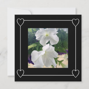 Romantische Herzen Modernes Black Simple Wedding F Save The Date