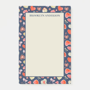 Romantische Herzen Post-it Klebezettel