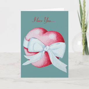 Romantische Herzgestaltung für Valentine Karte
