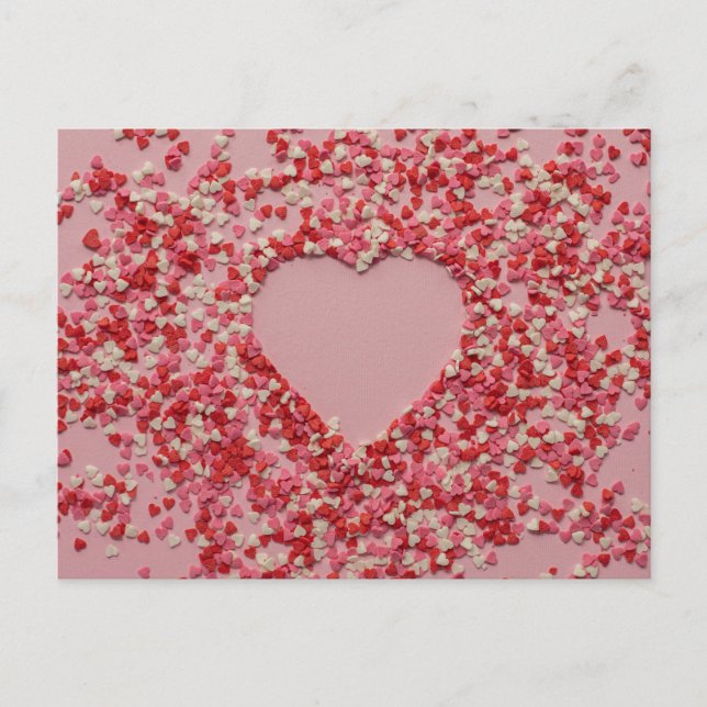 Romantische Herzpostkarte für ihn Postkarte (Vorderseite)