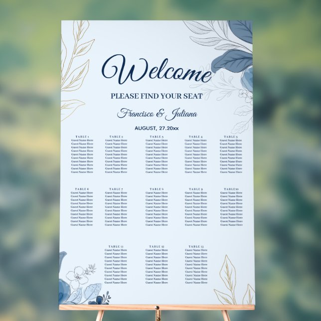 Romantische Hochzeit am Wasser Acrylschild (Neutral)