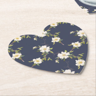 Romantische Hochzeit der Navy Untersetzer