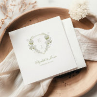 Romantische Hochzeit des Wappen "Green White Flora