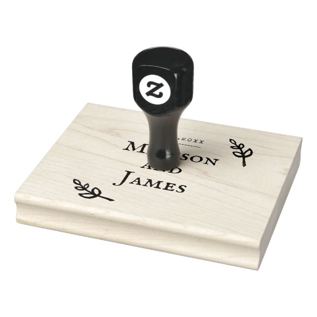 Romantische Hochzeit Gummistempel (Stempel)