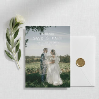 Romantische Hochzeit in Florenz Italien Einladung