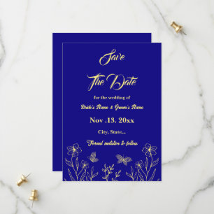 Romantische Hochzeit in Rosa Blume Save The Date