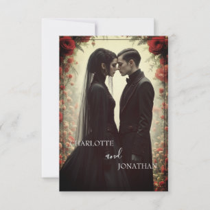 Romantische Hochzeit in schwarzer Eleganz
