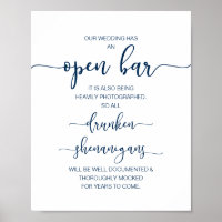 Romantische Hochzeit Offene Bar, betrunkene Sennig
