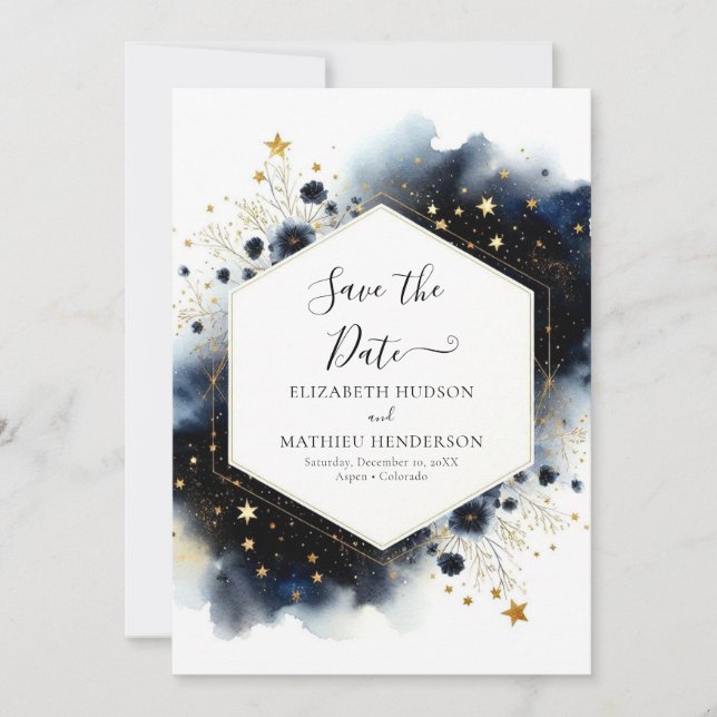 Romantische Hochzeit Save The Date (Vorderseite)