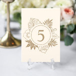 Romantische Hochzeit tropischer Vegetation Tischnummer<br><div class="desc">Genießen Sie das Wesen des Paradieses und erleben Sie den Tag mit der üppigen Schönheit der tropischen Vegetation. Ob Sie den Knoten in Ihrer Heimatstadt oder das Sprichwort "I do" vor dem Hintergrund eines tropischen Paradieses knüpfen, unsere Hochzeitskollektion verbindet Eleganz und Minimalismus nahtlos, um den Ton für Ihren besonderen Tag...</div>