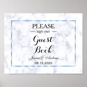 Romantische Hochzeit von Blue Marble Poster