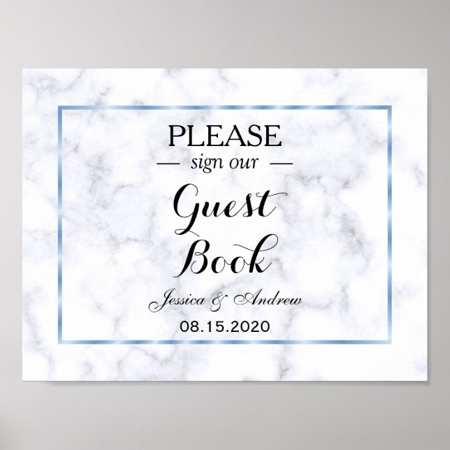 Romantische Hochzeit von Blue Marble Poster (Vorne)