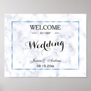 Romantische Hochzeit von Blue Marble Poster