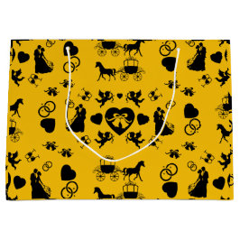 Romantische Hochzeit von Pferd und Kart Große Geschenktüte