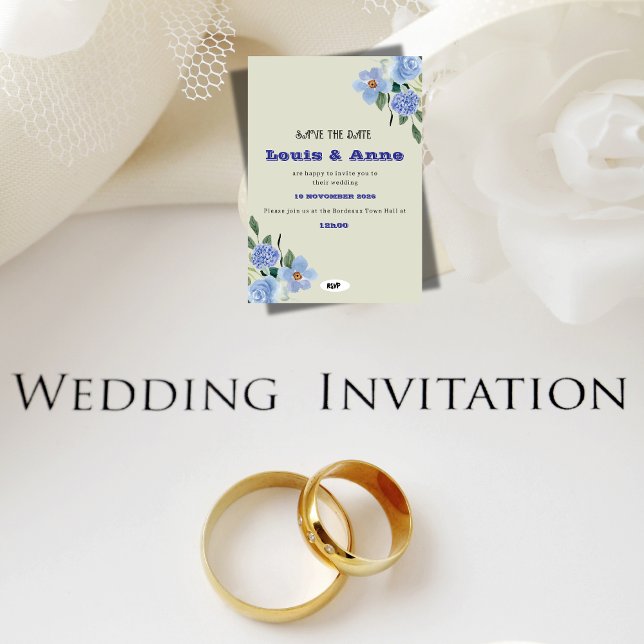 Romantische Hochzeitsankündigung Save The Date (Von Creator hochgeladen)