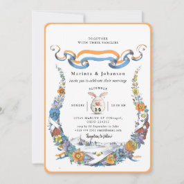 romantische Hochzeitseinladung Einladung