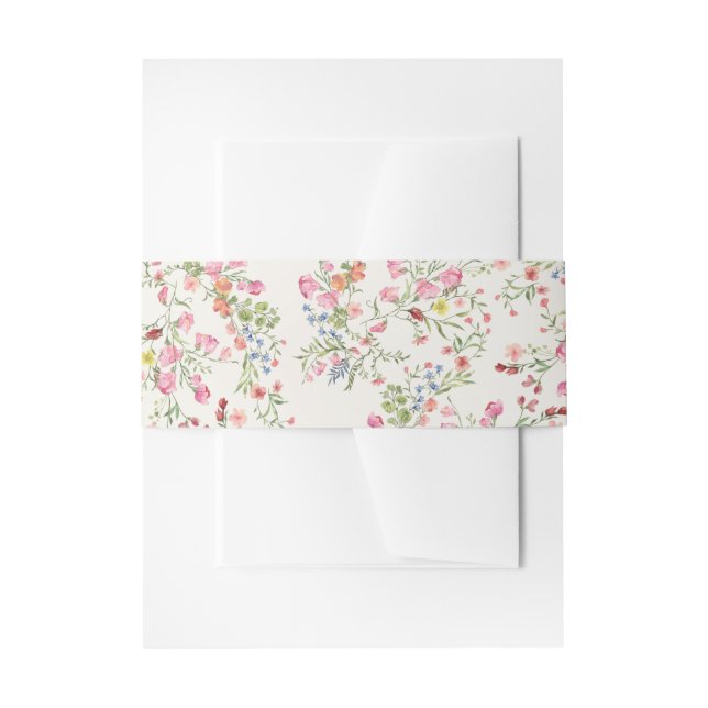 romantische Hochzeitsfeier Einladungsbanderole (Vorderseite Beispiel)