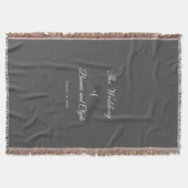 Romantische Hochzeitsfeier Kuscheldecke Decke (Vorderseite)