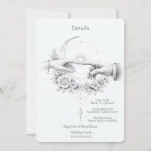 Romantische Hochzeitshände Minimalistisches Design