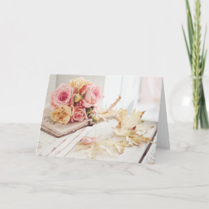 Romantische Hochzeitskarte - Am großen Tag Karte