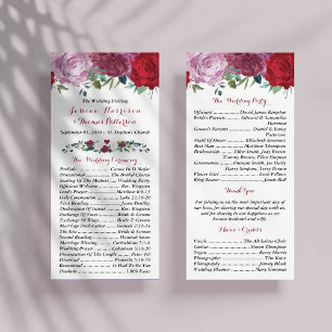 Romantische Hochzeitskollektion mit Blumen - Progr Werbekarte
