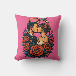 Romantische Hochzeitskuppelkissen Kissen
