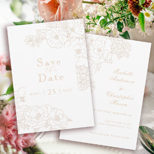 Romantische Hochzeitspfingstrosen Zarte Elfenbeinw Save The Date