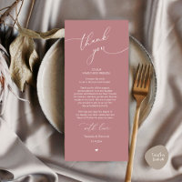 Romantische Hochzeitsumgebung Dankeschön Karte