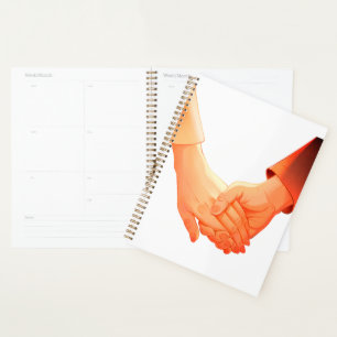 "Romantische Holding-Hands-Illustration - Liebe & Planer